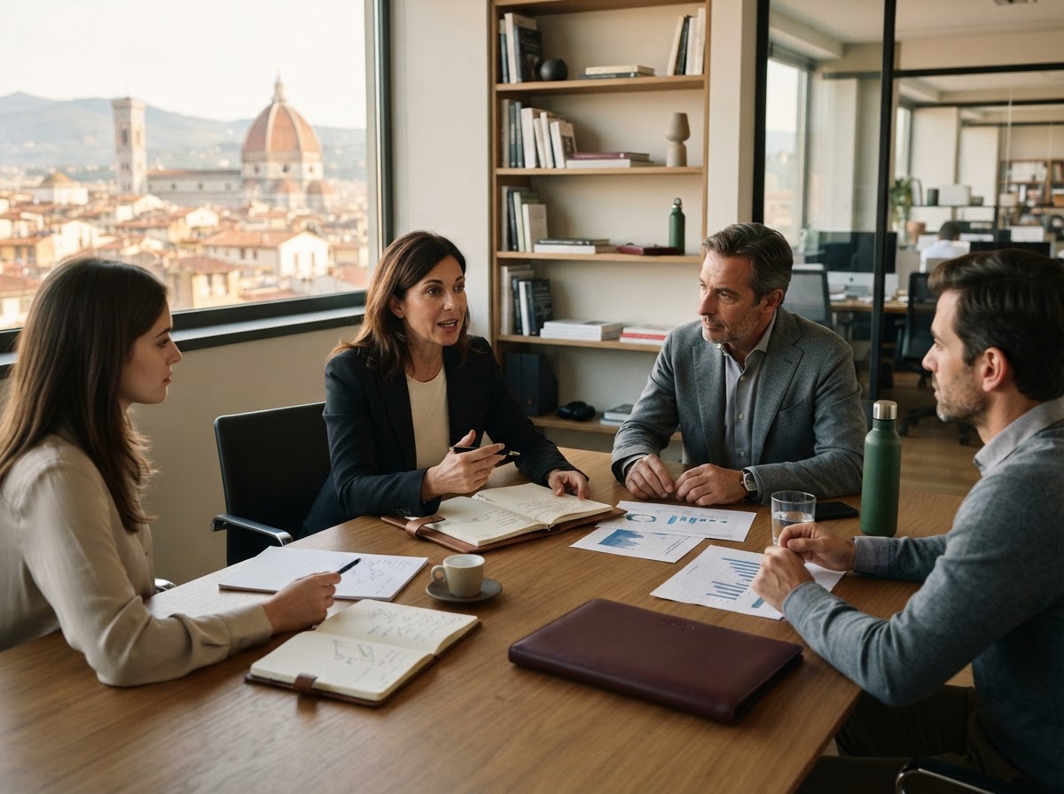 Rapedo Phentores — dashboard in modalità scura con linee di tendenza predittive e punteggi di rischio
